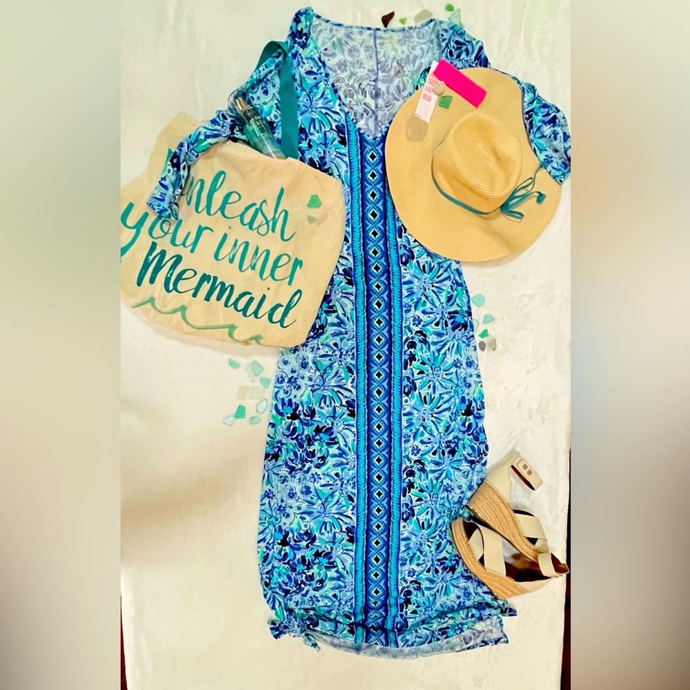 Lilly Pulitzer Anissa Iris Blue Maxi Dress